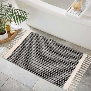 Boho Bathroom Rugs, Small 2x3 Front Door Mat Lightweight Kitchen Rug